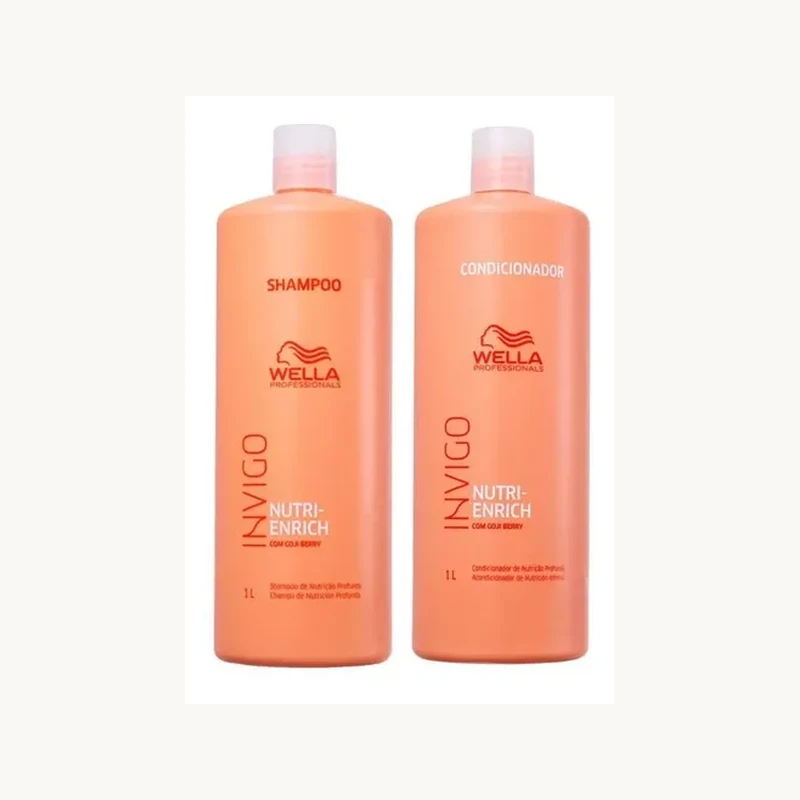 Kit Wella Pro Invigo Enrich Shampoo 1l + Condicionador 1l
